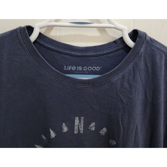 Lot of x2 Life is Good Crusher Tee Short Sleeve T Shirt Compass Size XL SEE PICS - Picture 12 of 16